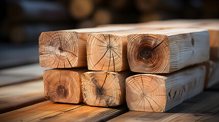 Pine wood, a wood product that has many uses.