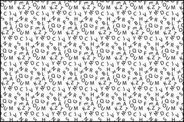 Initial Alphabet Pattern Design Concept.