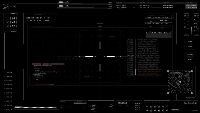 Abstract technological background HUD UI display.Sci Fi HUD.2
