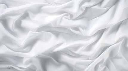 Obraz premium A Study in Simplicity: Close-Up of White Fabric Revealing Texture and Subtle Patterns