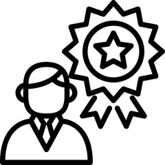 rewarding outline icon