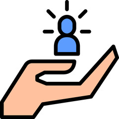 selection color outline icon