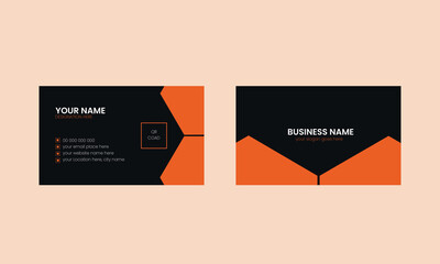 Presentation Business card design template. 