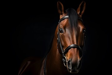 Horse, Professional photo, national geographic style, background, minimalistic 