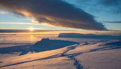 Glacial north pole landscape
