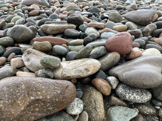stones on the beach background