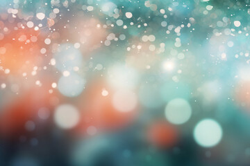 Abstract blur bokeh banner background. Silver bokeh on defocused colorful background
