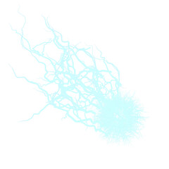 Electric plasma lightning thunderball discharge