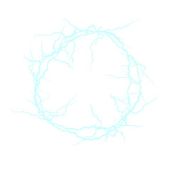 Electric plasma lightning thunderball discharge