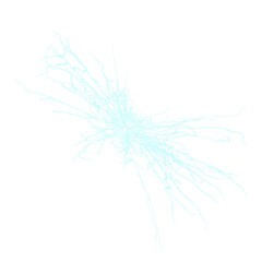 Energy, Magic Lightning Blast on transparent background.