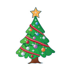 tree decoration christmas illustration