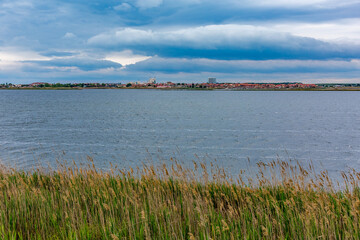 Pomorie, Black Sea, Bulgaria, black sand beaches, scenery walks by the water and beautiful views close to this Bulgarian city