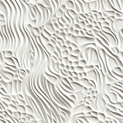 Monochrome Topographic Contour Lines Design

