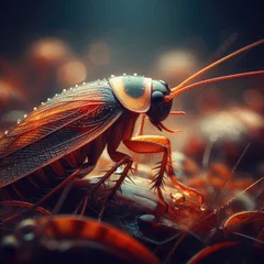 Foto op Plexiglas close up of insect macro background © Deanmon