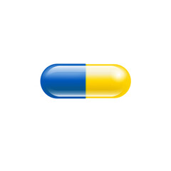 Blue-yellow pill