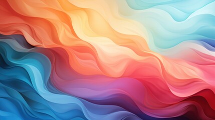 Abstract colorful silk background. Modern gradient illustration, minimal. Futuristic artwork, digital silky drawing for interior design, fashion textile fabric, poster, wallpaper