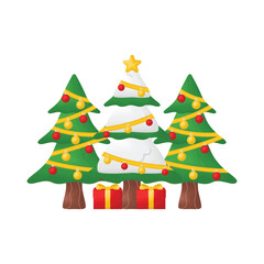 christmas tree illustration