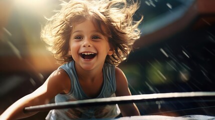 Photo of a joyful child