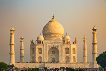 the famous Taj Mahal building in Agra,India