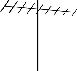 Television antenna sign or Tv signal symbol. Communication signs and symbols.