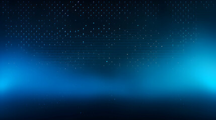 Deep blue and black gradient textured background with a dot matrix pattern, photo studio backdrop, computer digital wallpaper, generative ai