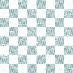 Herringbone checked pattern in light green color theme. Textile fabric with zigzag texture with white background.simple textured Herringbone green pattern.
