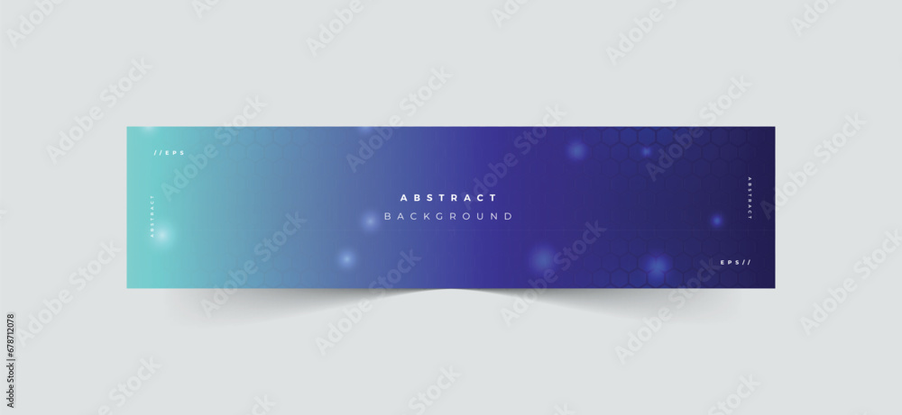 Wall mural linkedin abstract banner template, linkedin banner template