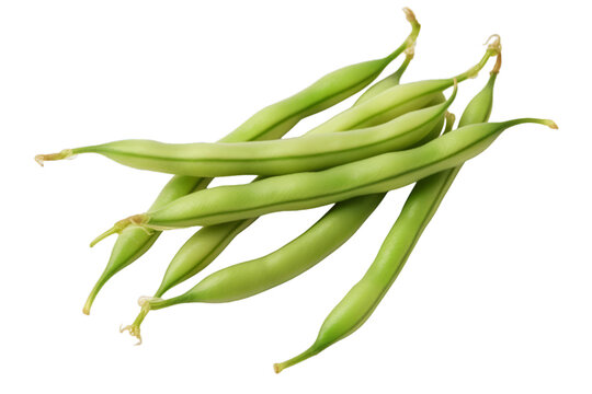 a Fresh string bean(s) on a white transparent background
