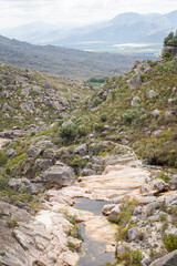 Mountain  Valley with rock formations