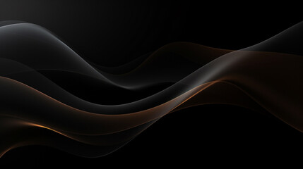 Abstract luxury black and gold wave background