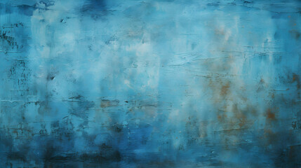Background blue wall texture abstract grunge ruined scratched texture, photography studio backdrop, generative ai