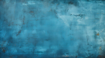 Background blue wall texture abstract grunge ruined scratched texture, photography studio backdrop, generative ai