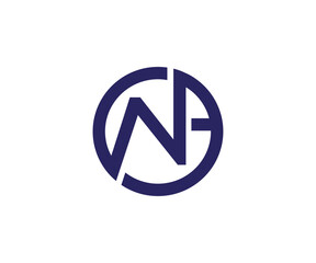 WA letter logo design vector template