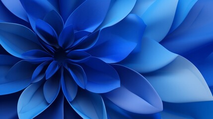 blue abstract flower petal picture illustration
