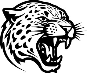 Leopard - Minimalist and Flat Logo - Vector illustration