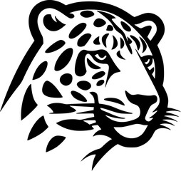 Leopard | Minimalist and Simple Silhouette - Vector illustration