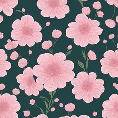 beautiful floral flower seamless pattern background for premium product ai generated