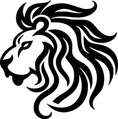 Lion | Minimalist and Simple Silhouette - Vector illustration