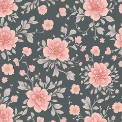Badkamer foto achterwand beautiful floral flower seamless pattern background for premium product ai generated © KengVit14