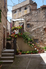 Fototapeta na wymiar Lugnano in Teverina, old town in Terni province, Umbria