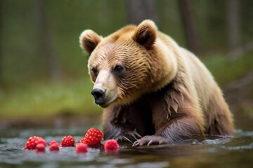 brown bear in zoo