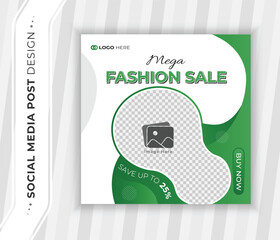 Corporate business social media post design template.