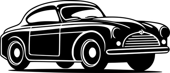 Car - Minimalist and Flat Logo - Vector illustration