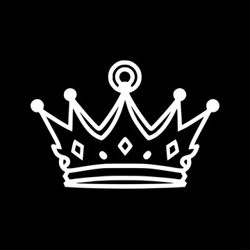 Crown | Minimalist and Simple Silhouette - Vector illustration