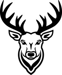 Naklejka premium Dear - Black and White Isolated Icon - Vector illustration