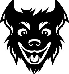 Dog - Minimalist and Flat Logo - Vector illustration