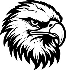 Fototapeta premium Eagle | Minimalist and Simple Silhouette - Vector illustration