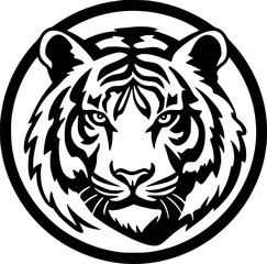 Fototapeta premium Tiger | Minimalist and Simple Silhouette - Vector illustration