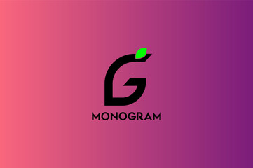 Creative Leaf, monogram, latter, business, company logo design 