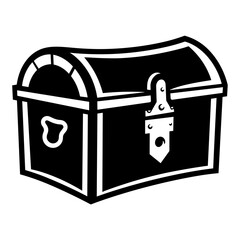 Simple Icon illustration of Treasure Chest. SVG Vector